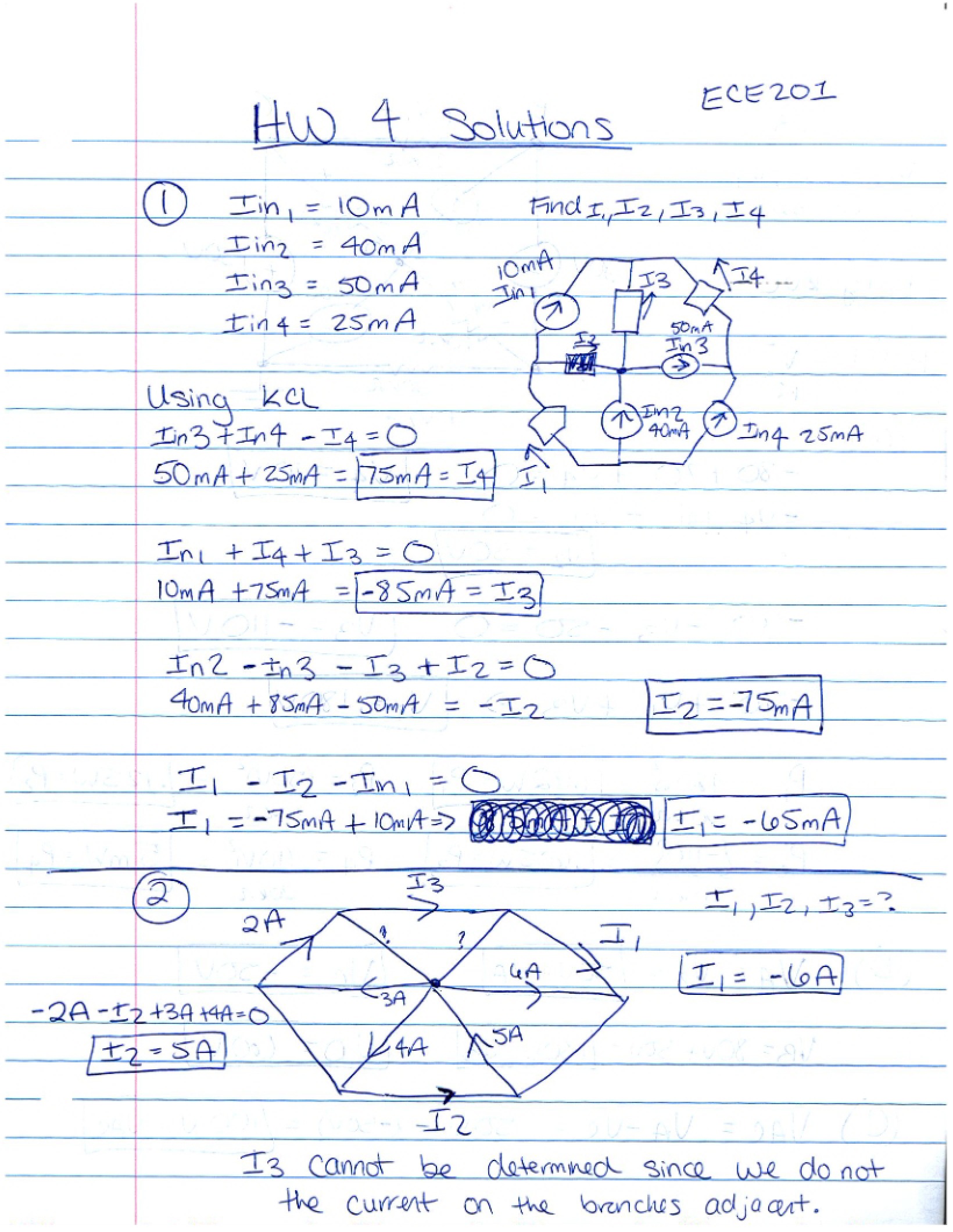 Solutions to Homework Four