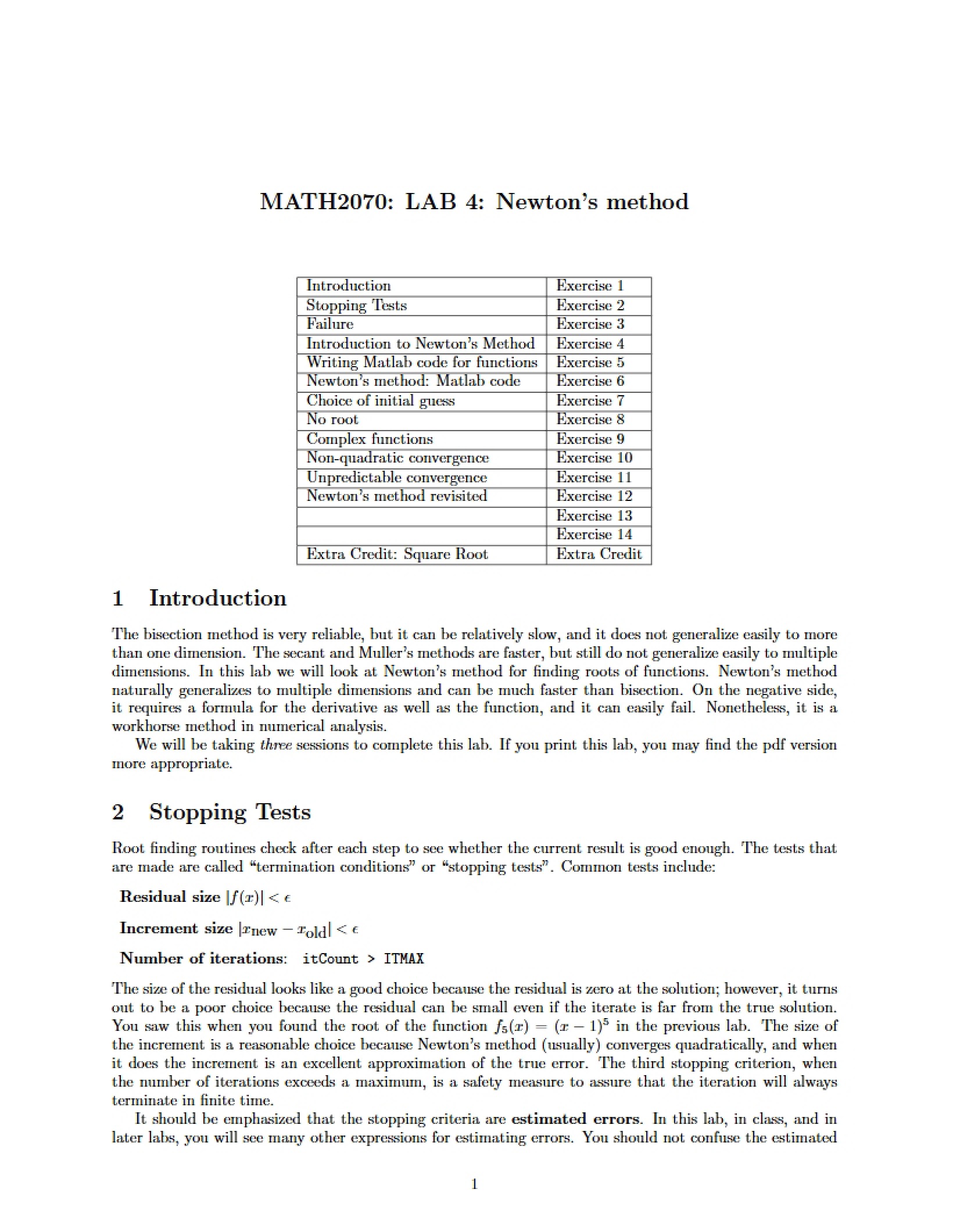 Method of Newton