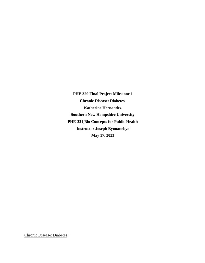 PHE 320 Milestone 1 - Final Project