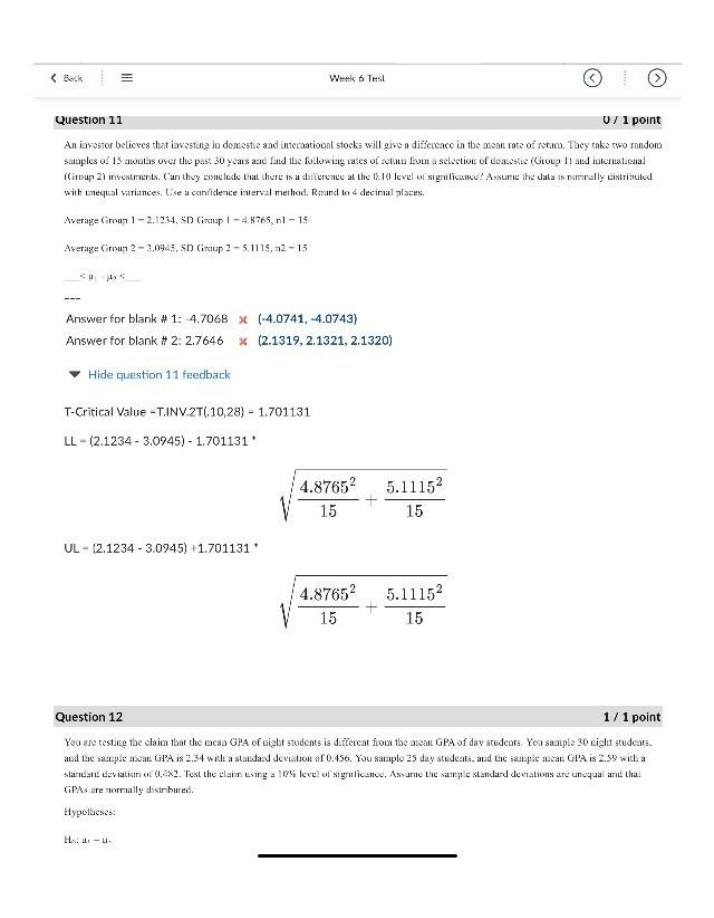 Week 6 Test Gamma