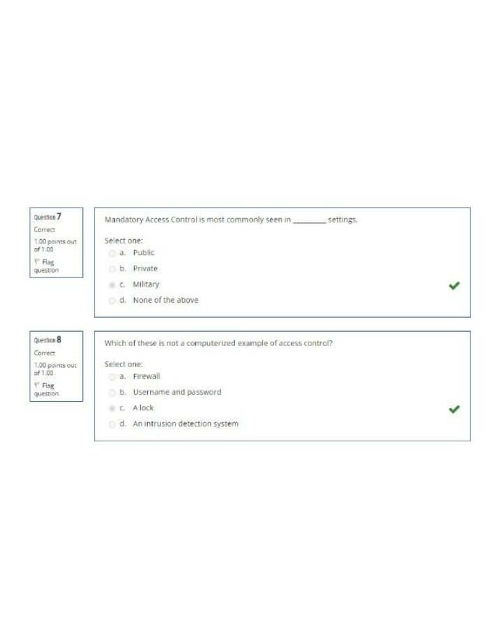 TEEX 173 - Course Quizzes