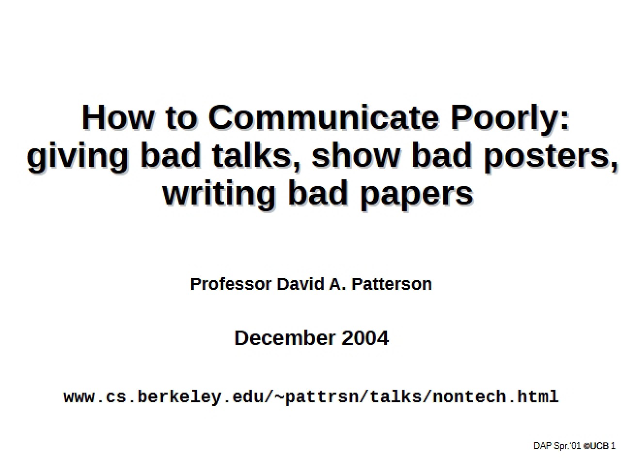 Instructional Notes