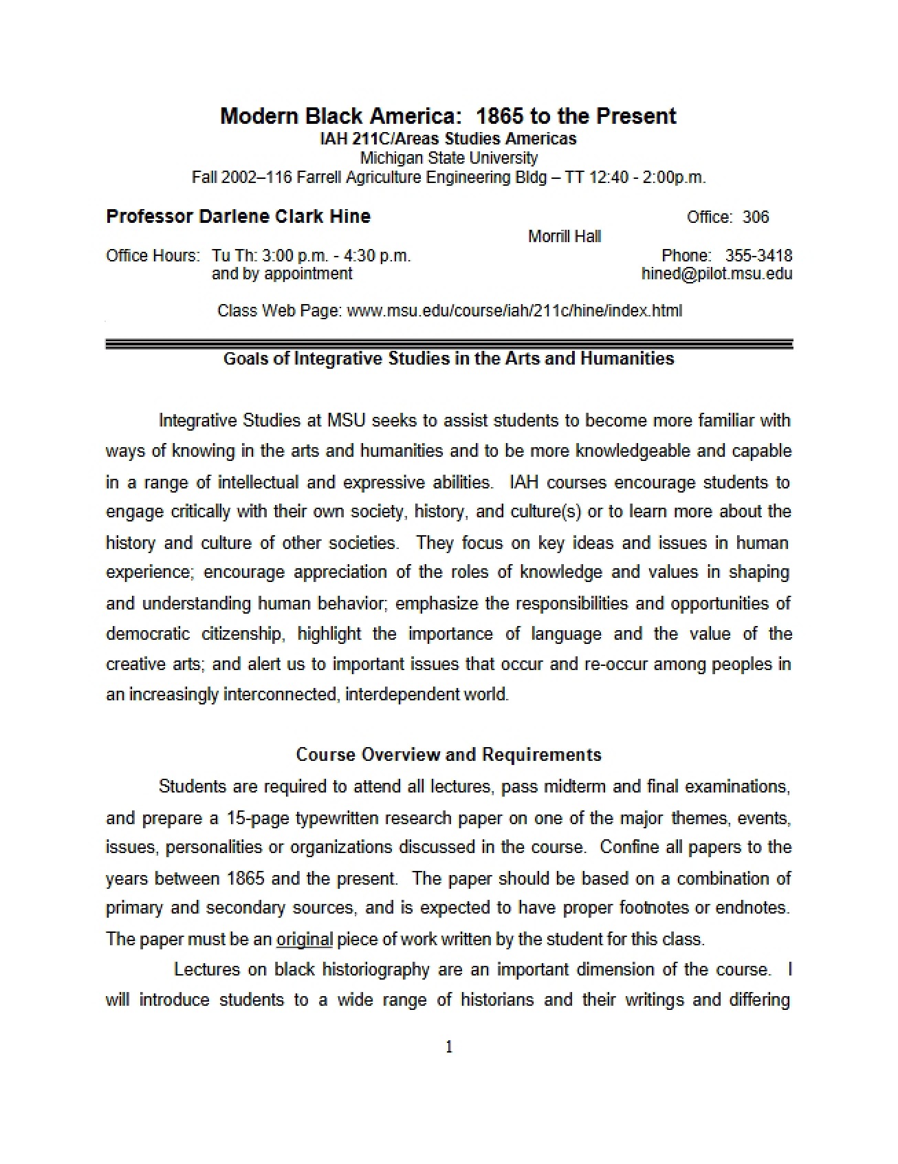 Syllabus IAH 211C