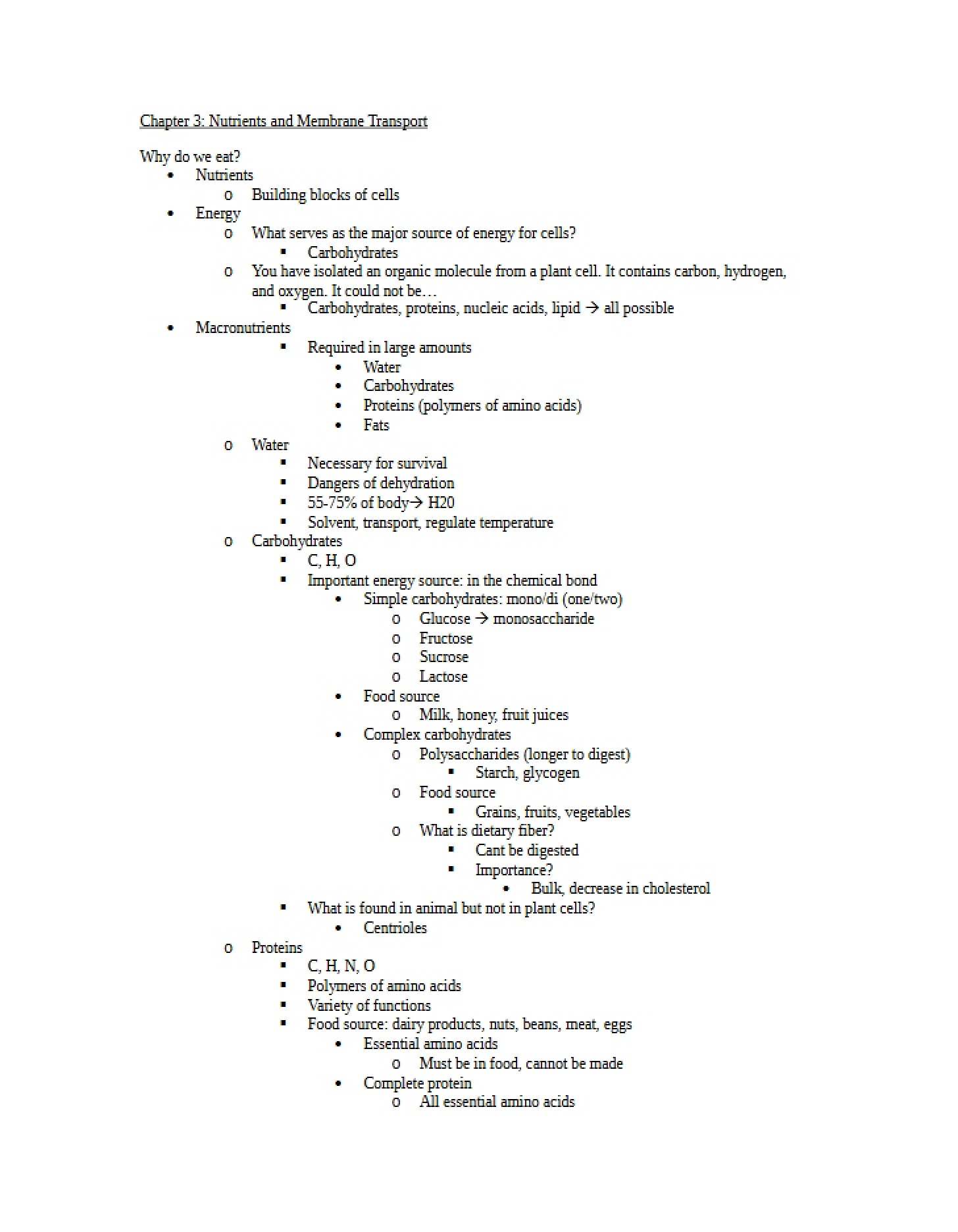 Bio 104 - Ch 3
