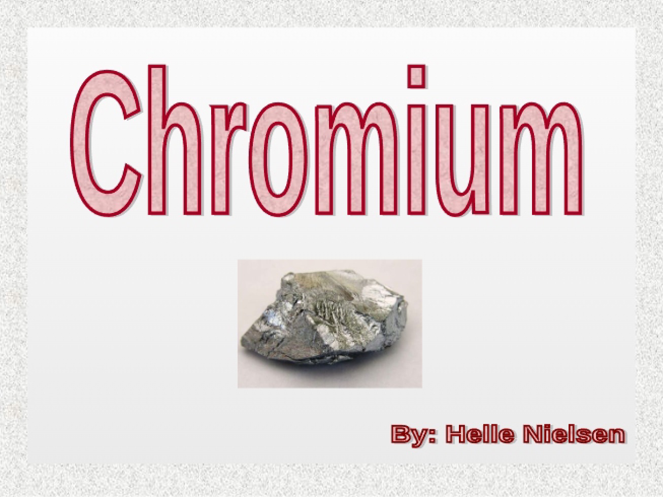 Chromium in Nutrition and Metabolism