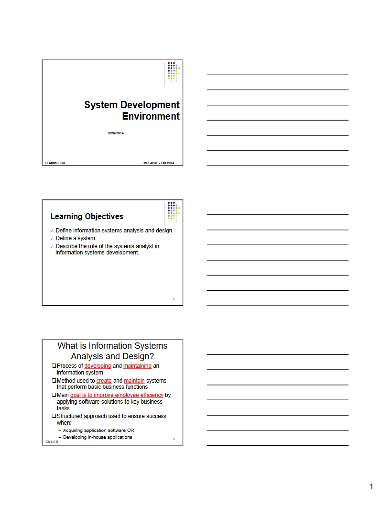 Environment for System Development
