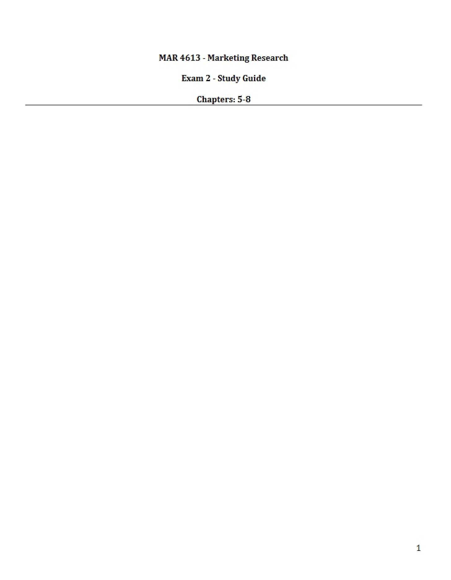 Study Notes Exam 2