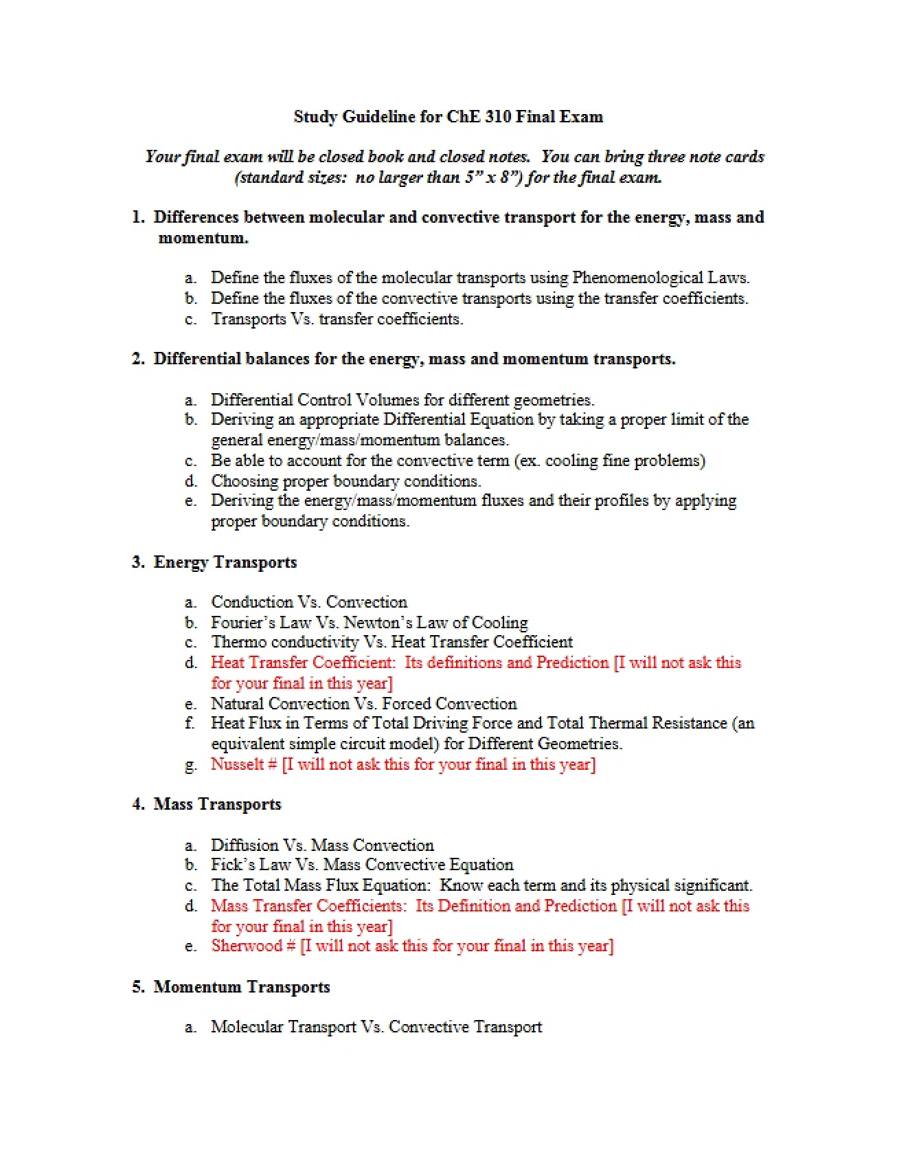 Lecture Summaries