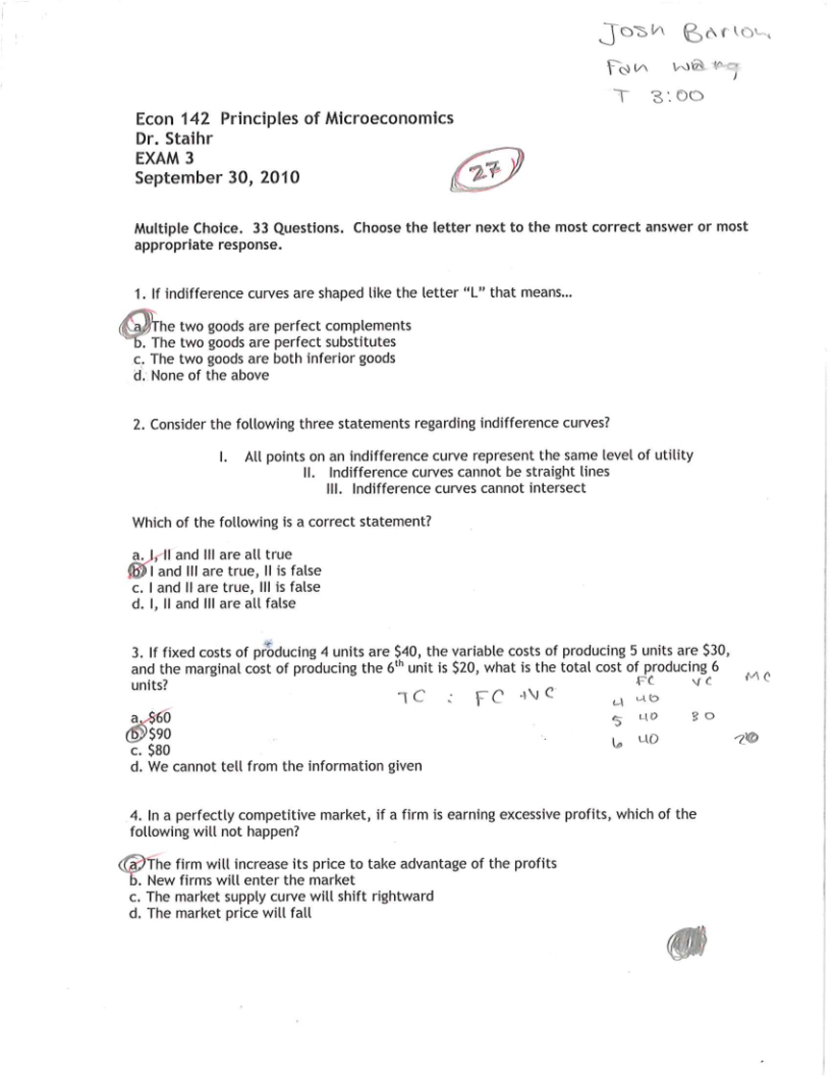 Fall 2010 Third Exam (Staihr)