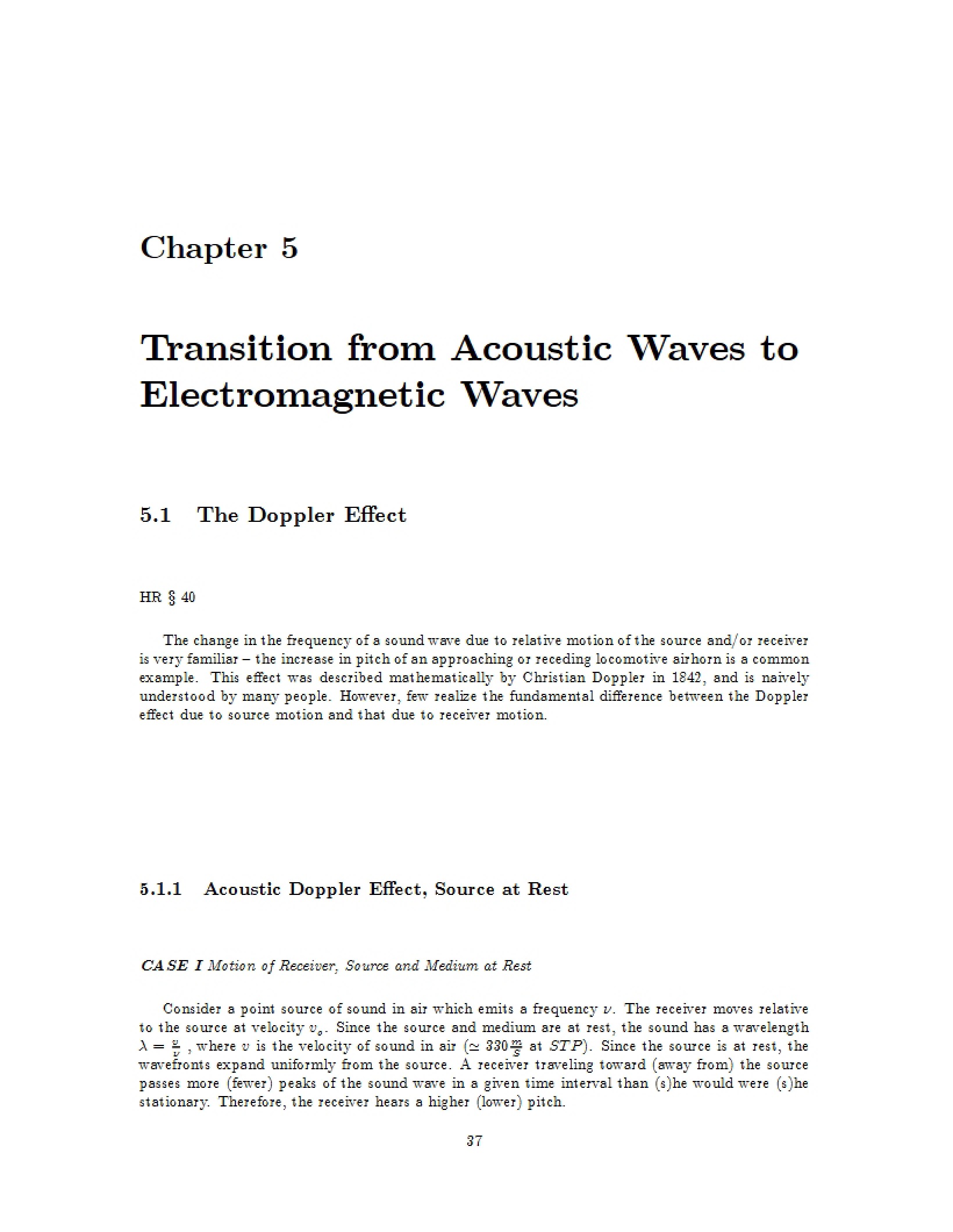 Acoustic to Electromagnetic Wave Transition