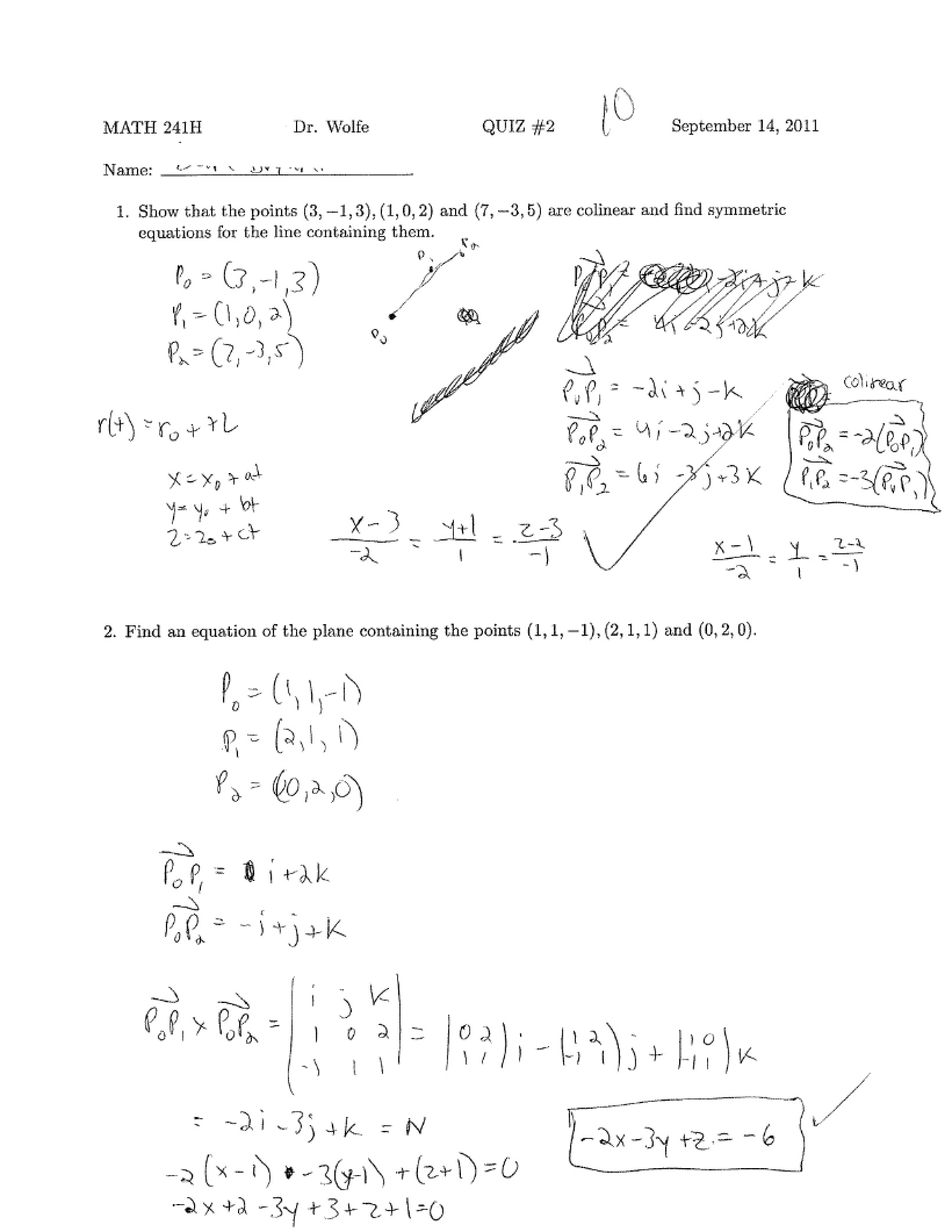 Second Quiz