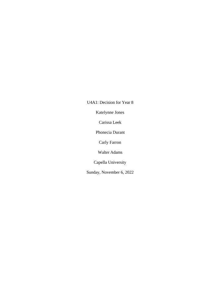 BUS4993 Course Documents