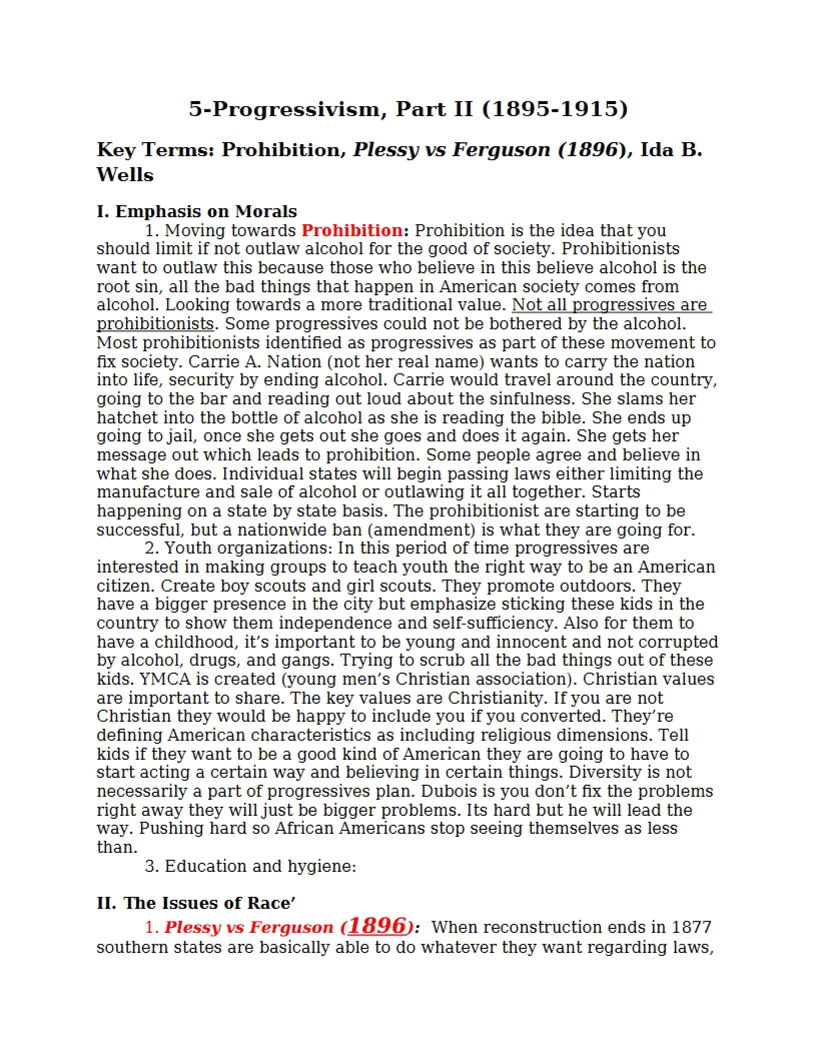 Part Two Progressivism