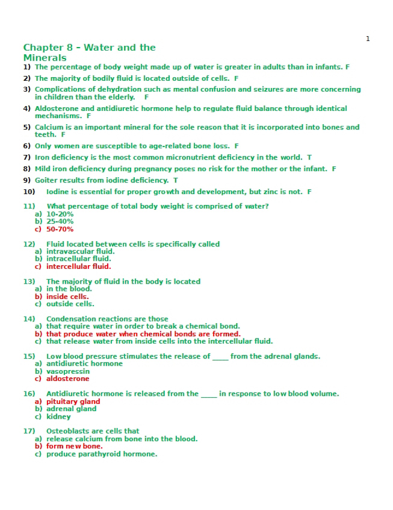 Formatted Testbank with Answers Chapter 8
