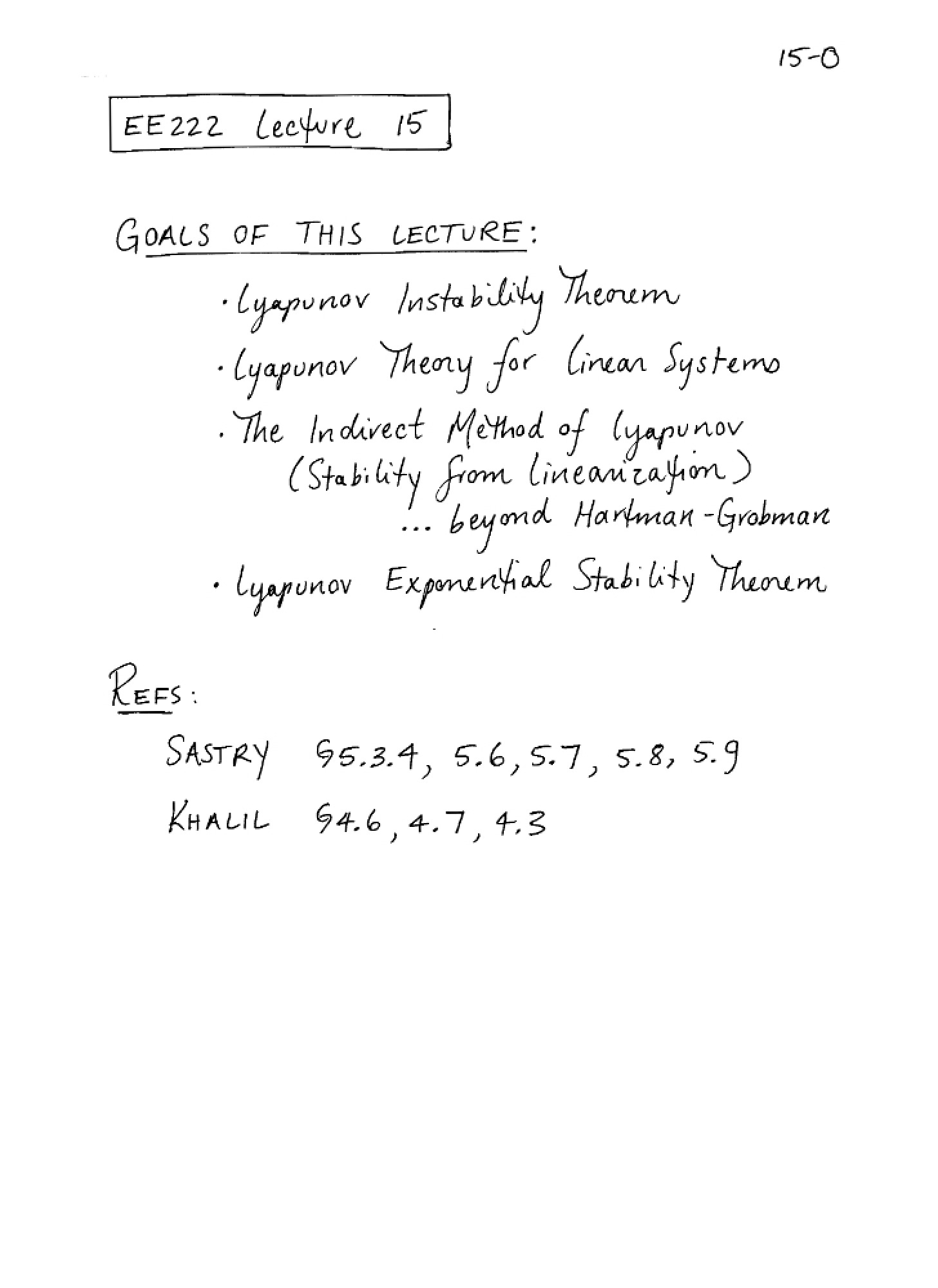 Lecture 15 (EE222)