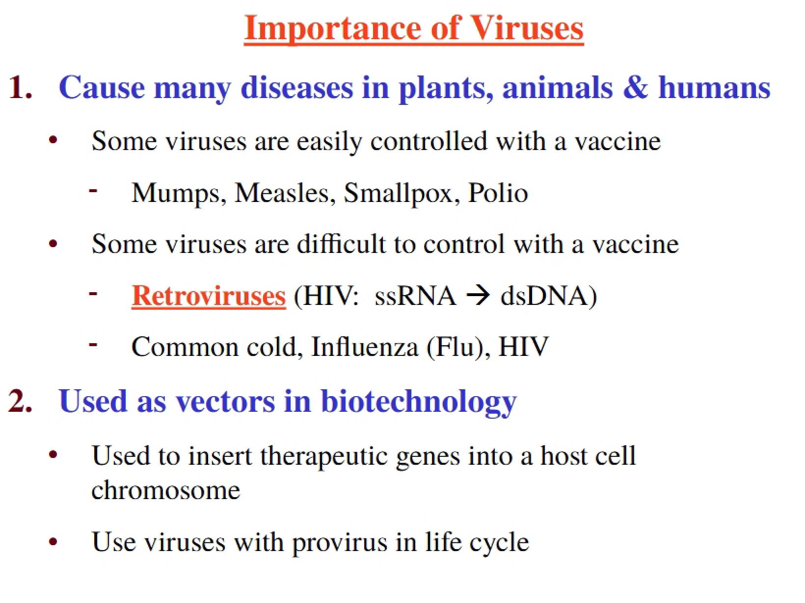 Viral Importance