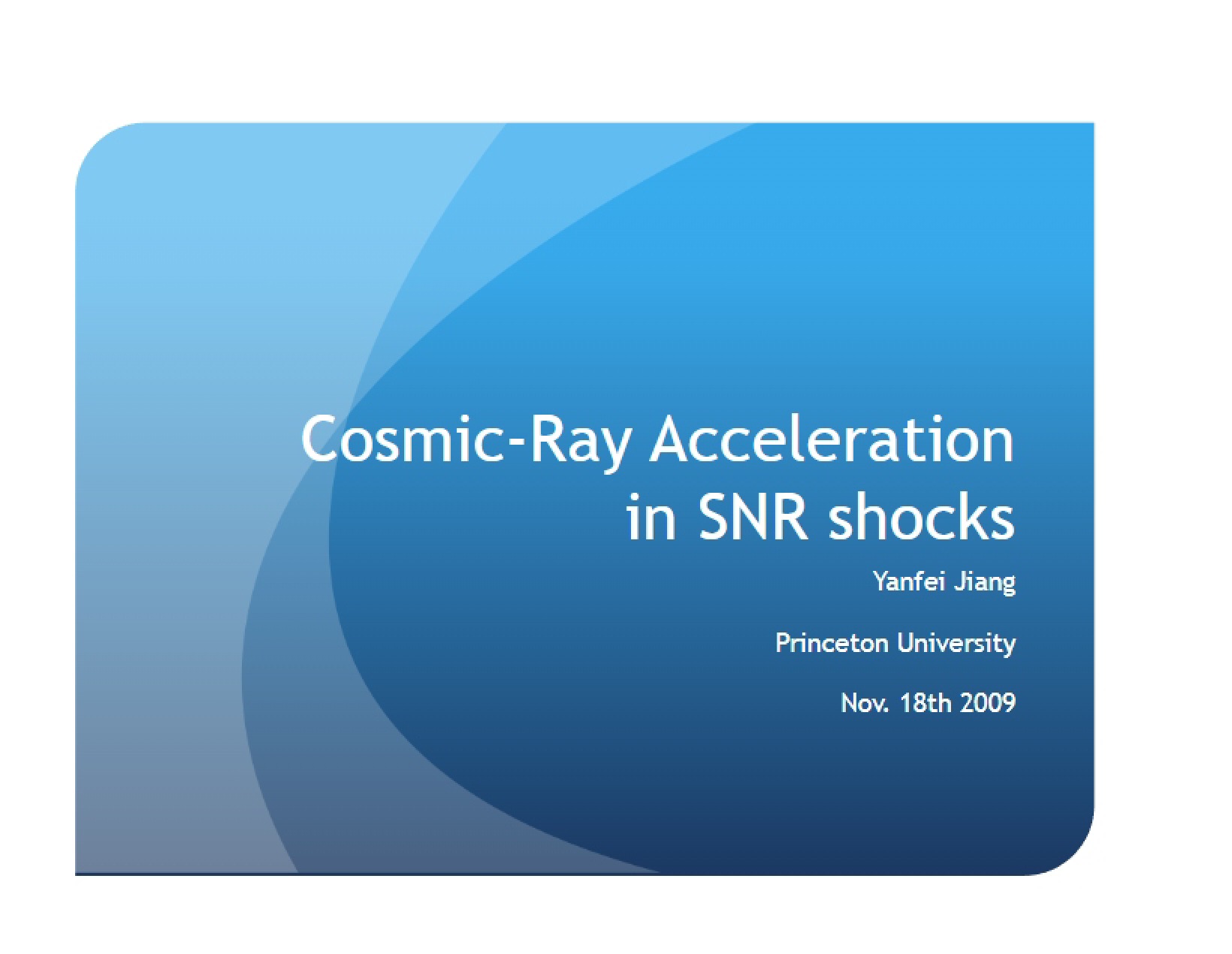 SNR Shocks and Cosmic Ray Acceleration