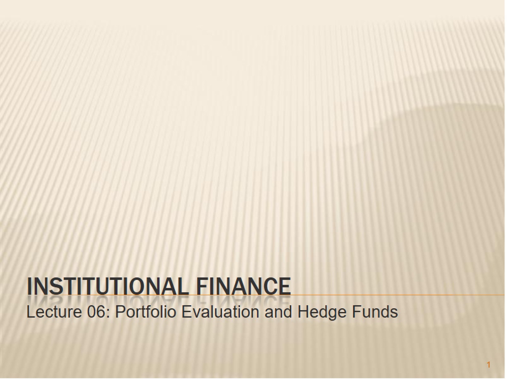 Behavioral Finance Overview
