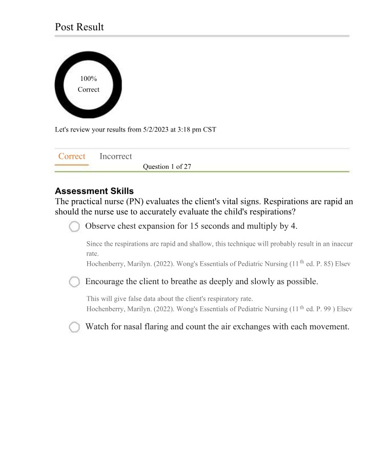 Assessment Skills for Evaluating Child's Respirations