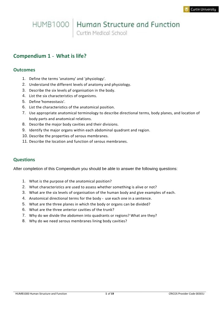 What is Life Study Guide for Anatomy and Physiology