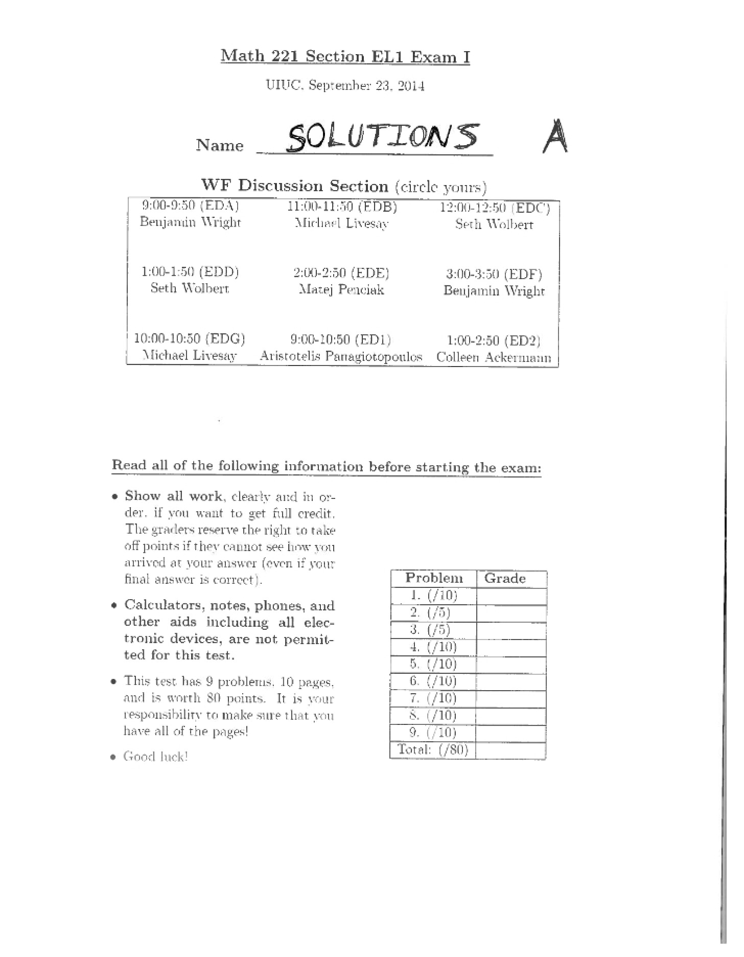Key Midterm 1a