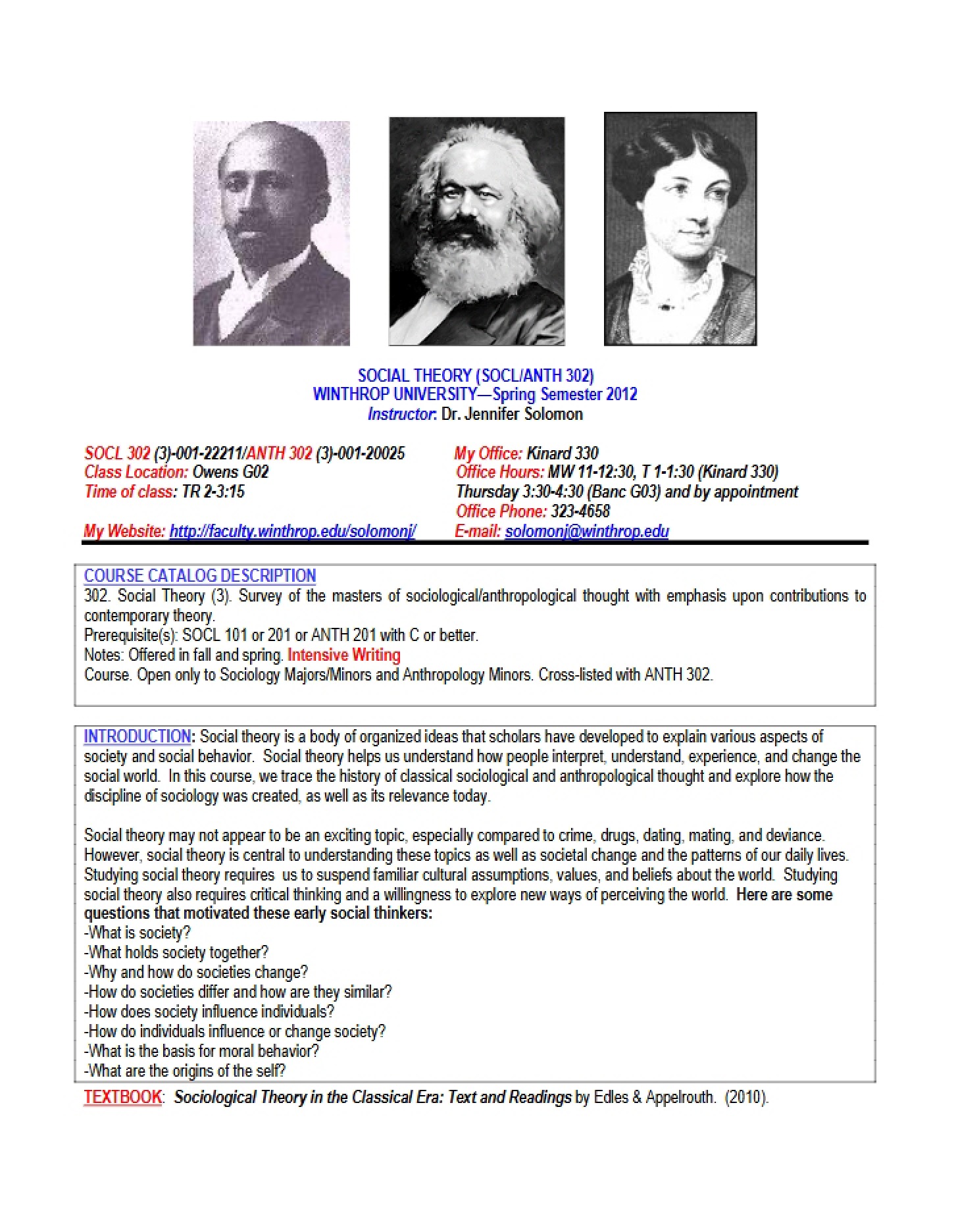 Course Syllabus