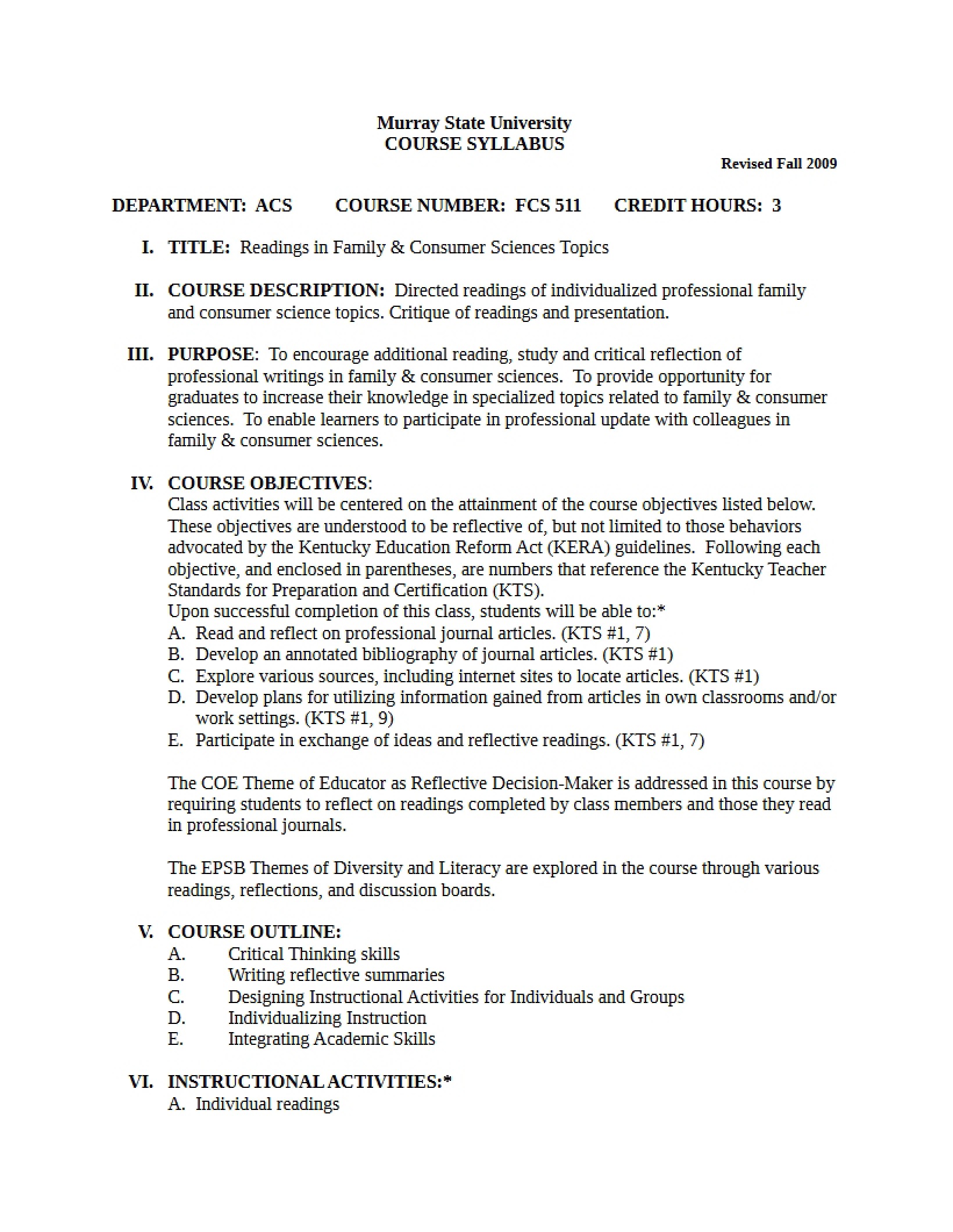 Syllabus