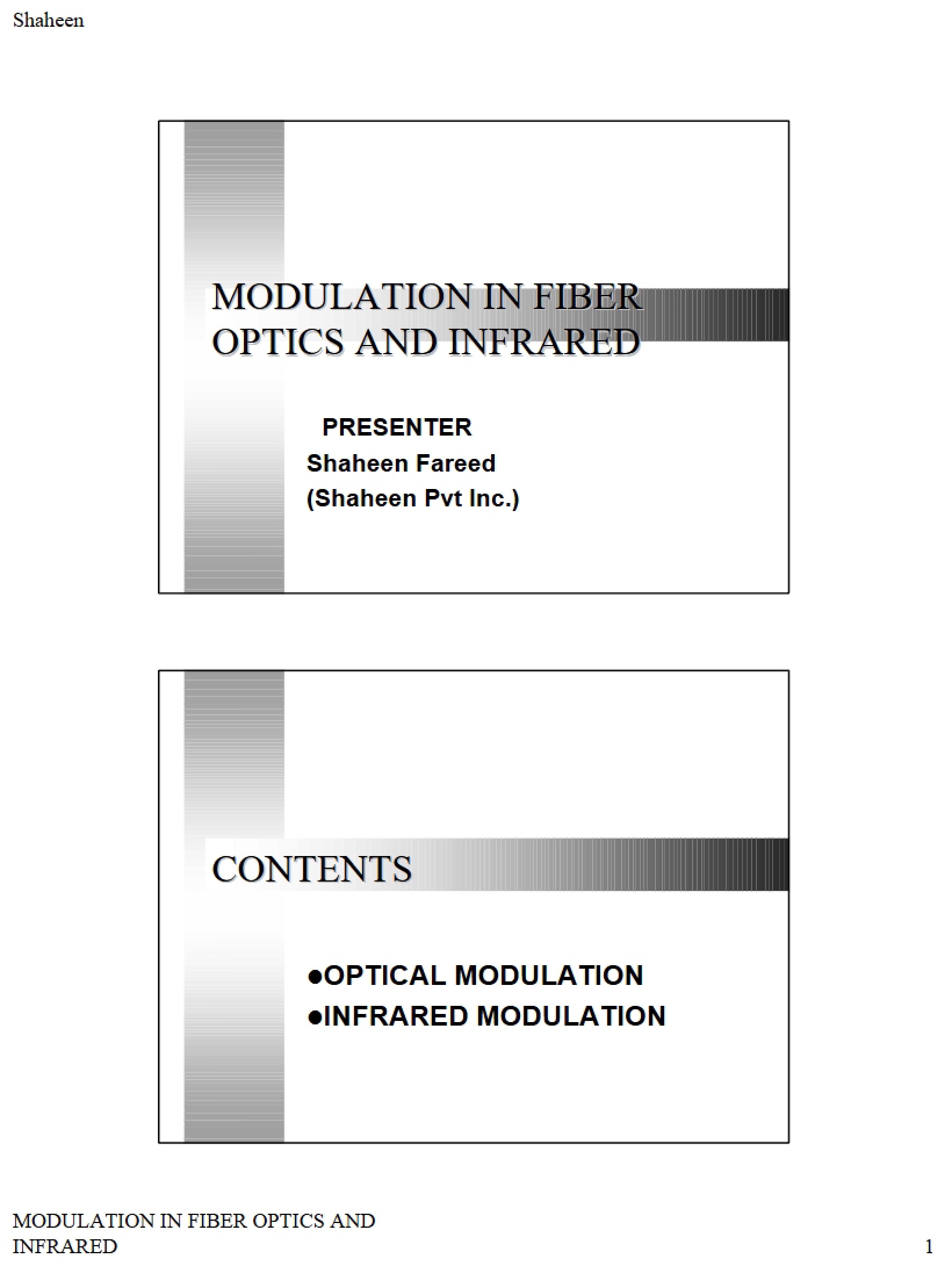 Optical Transmission