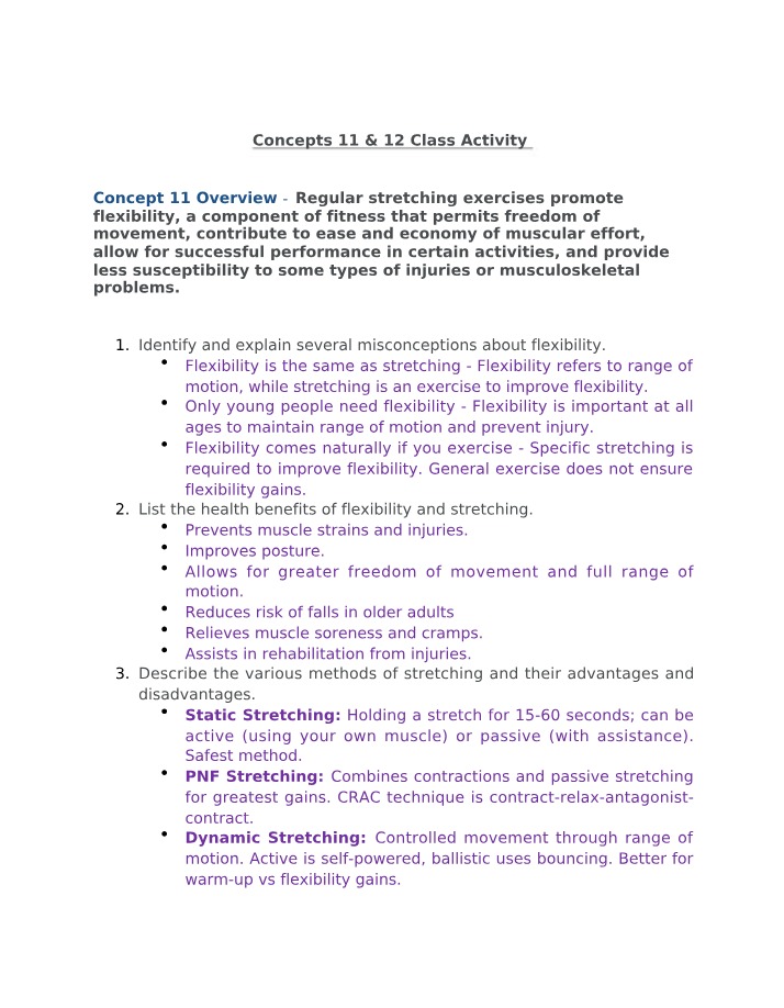 Class Activity - TLS 201 Concepts 11 & 12