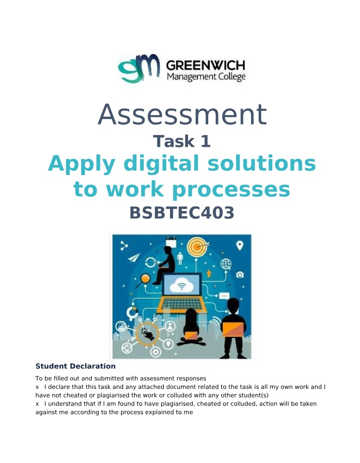 BSBTEC403 Assessment Task 1 V4 Revised