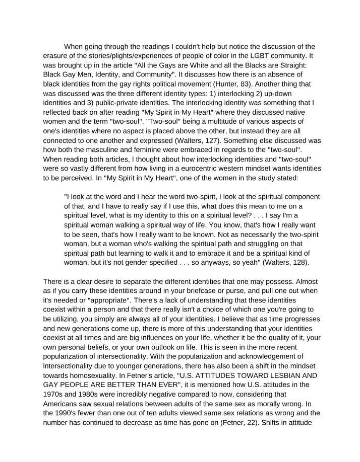 WST 433 - Module 3 Discussion Post