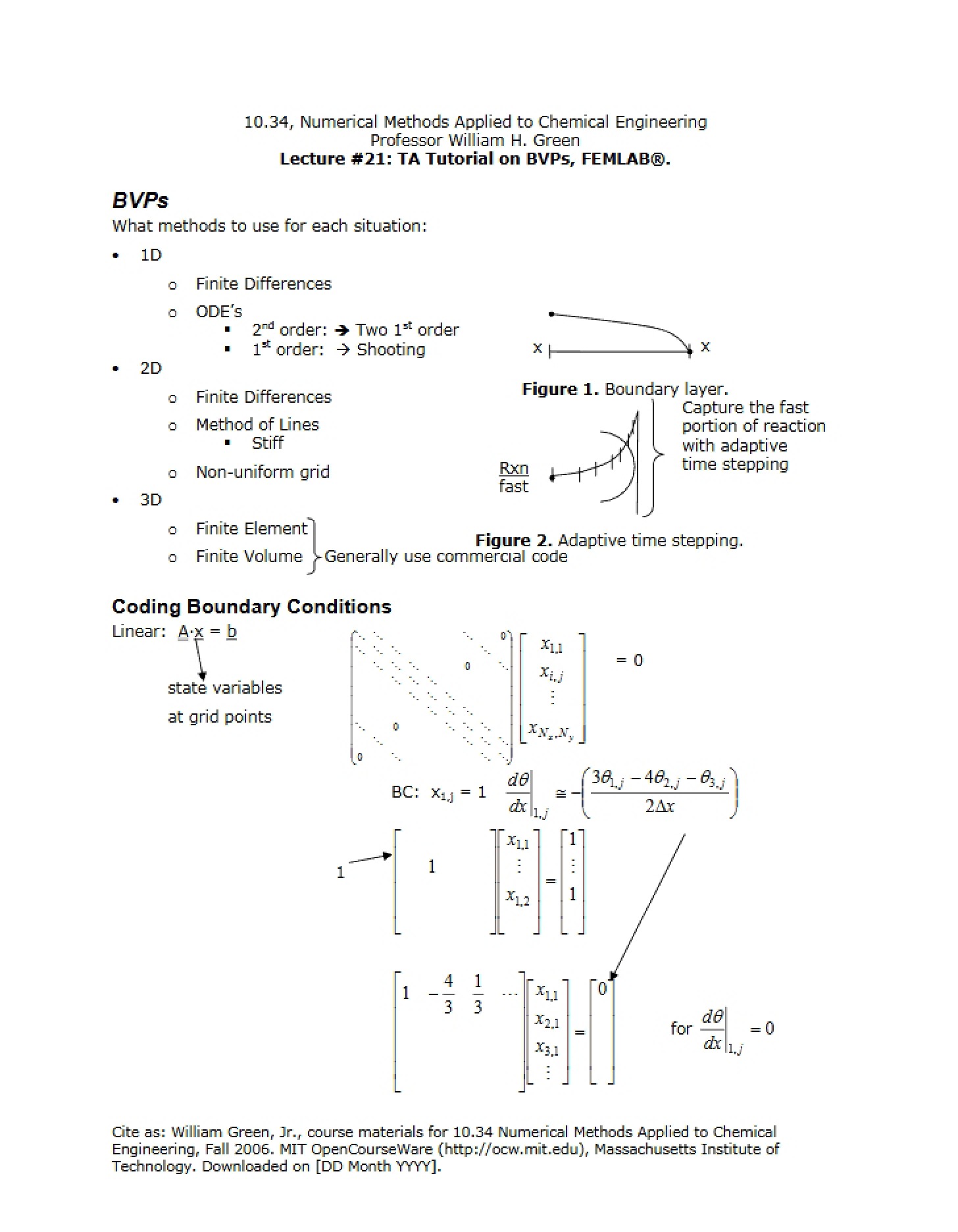 Instructional Notes