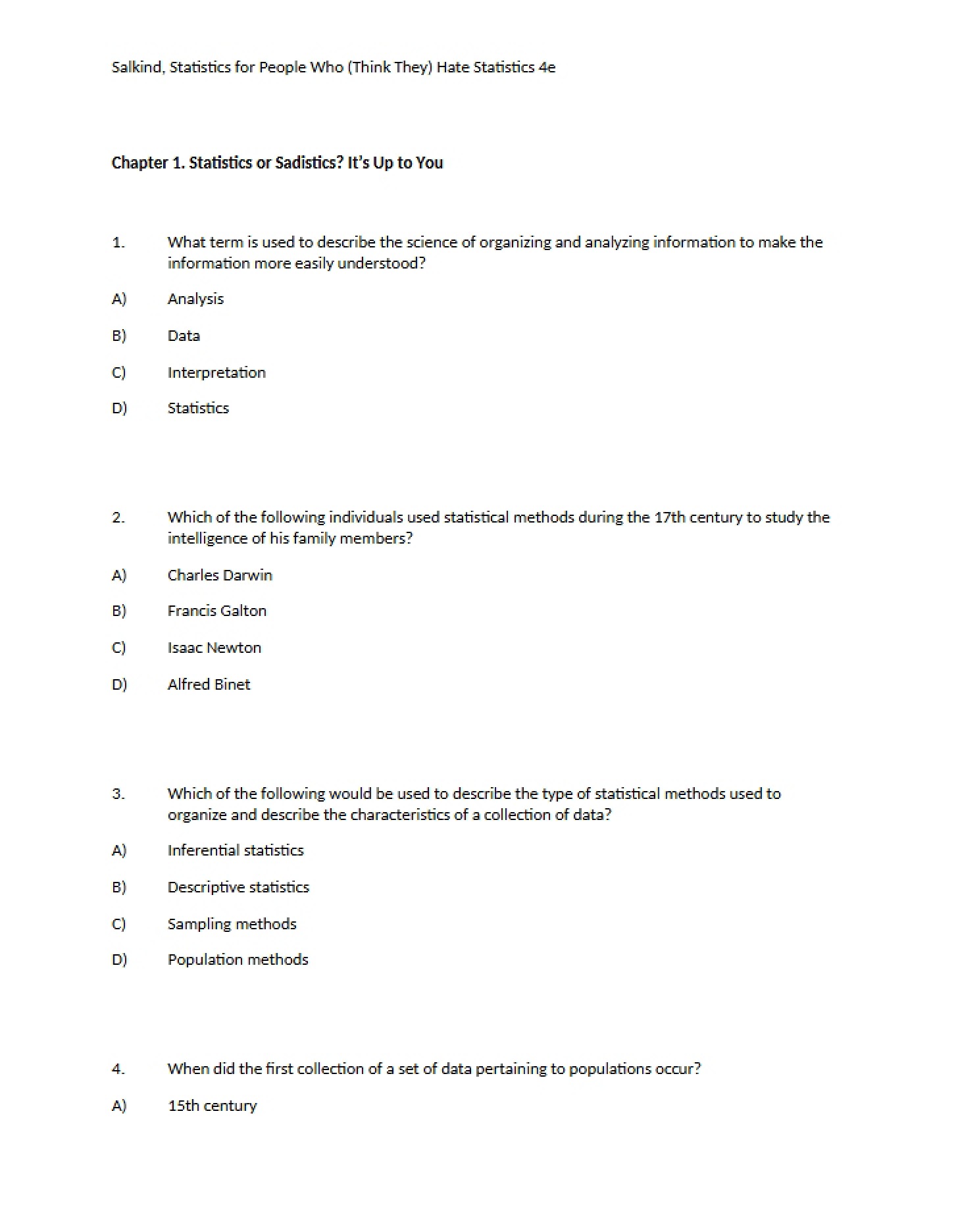 Correlation Coefficient for Testing Relationships