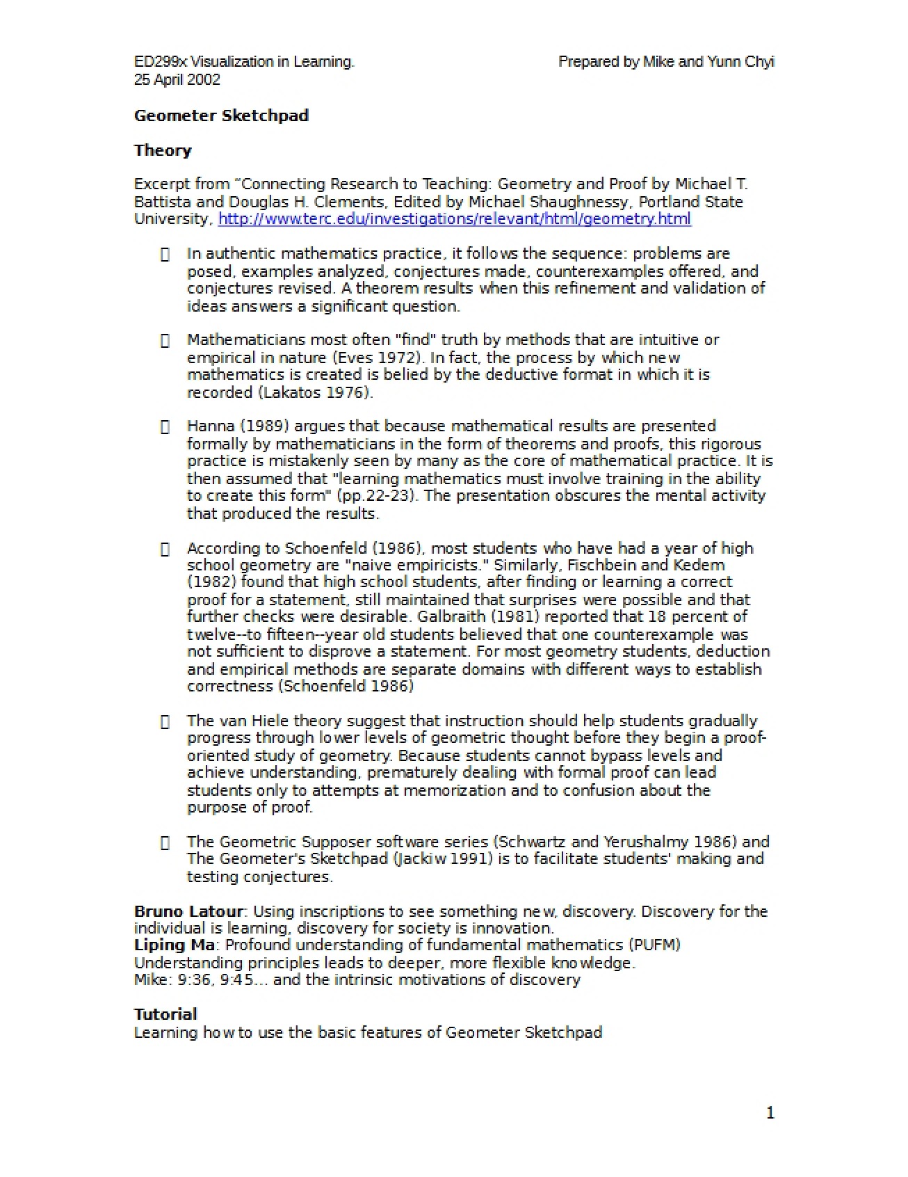 Study Notes for an Educating for Equity and Democracy Course