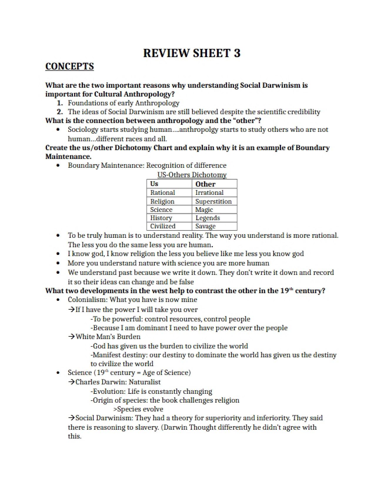 Review Sheet 3