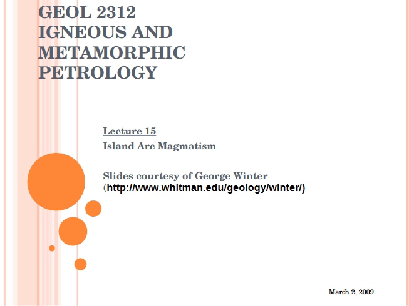 Magmatism in Island Arcs