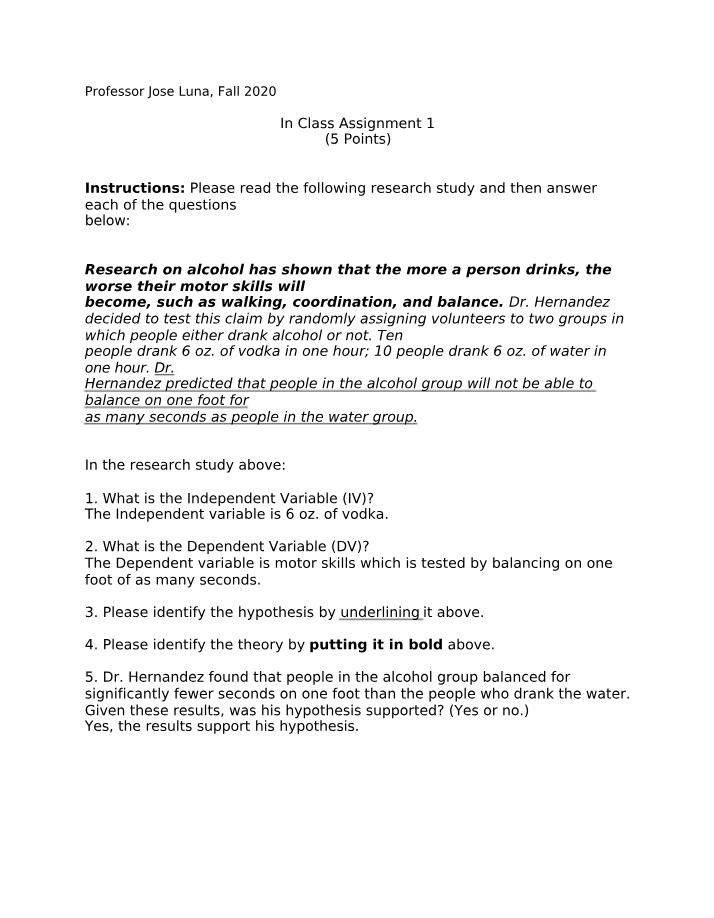 Worksheet on Basic Research