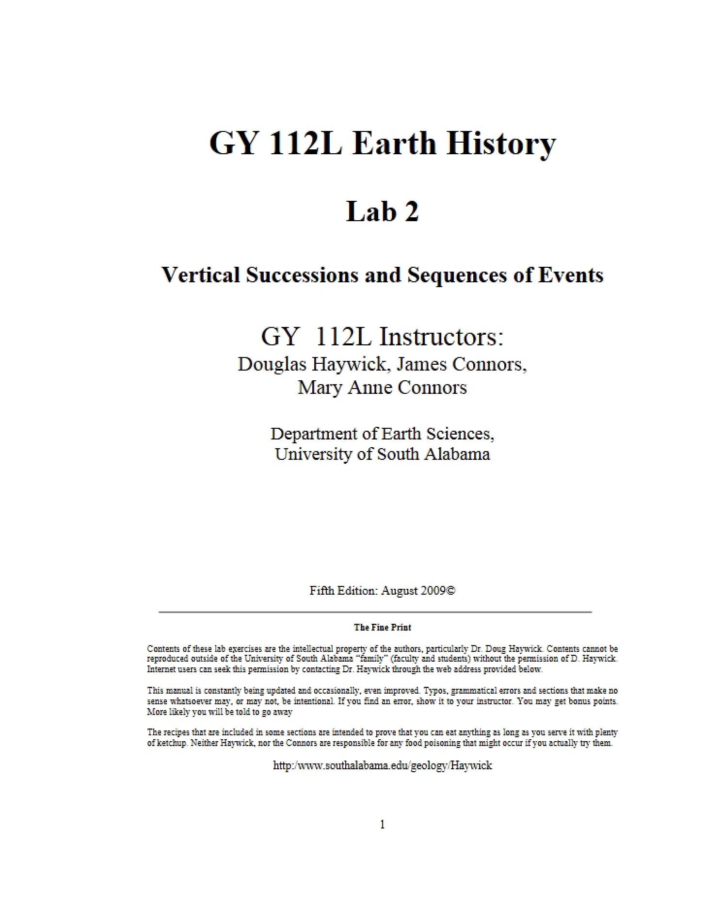 Vertical Successions and Event Sequences