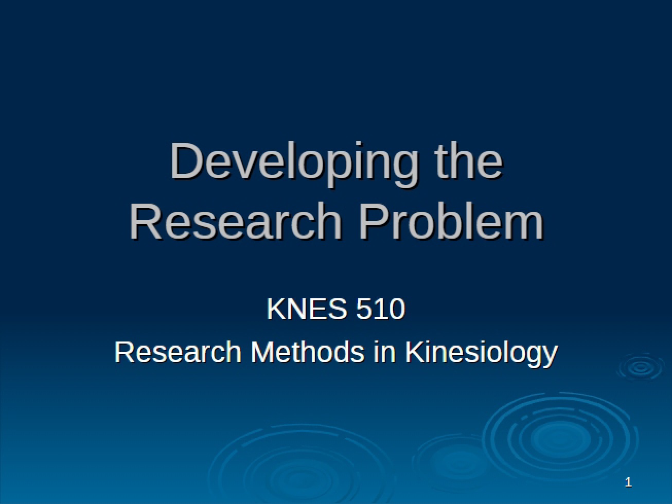Citations and Research Problem Development