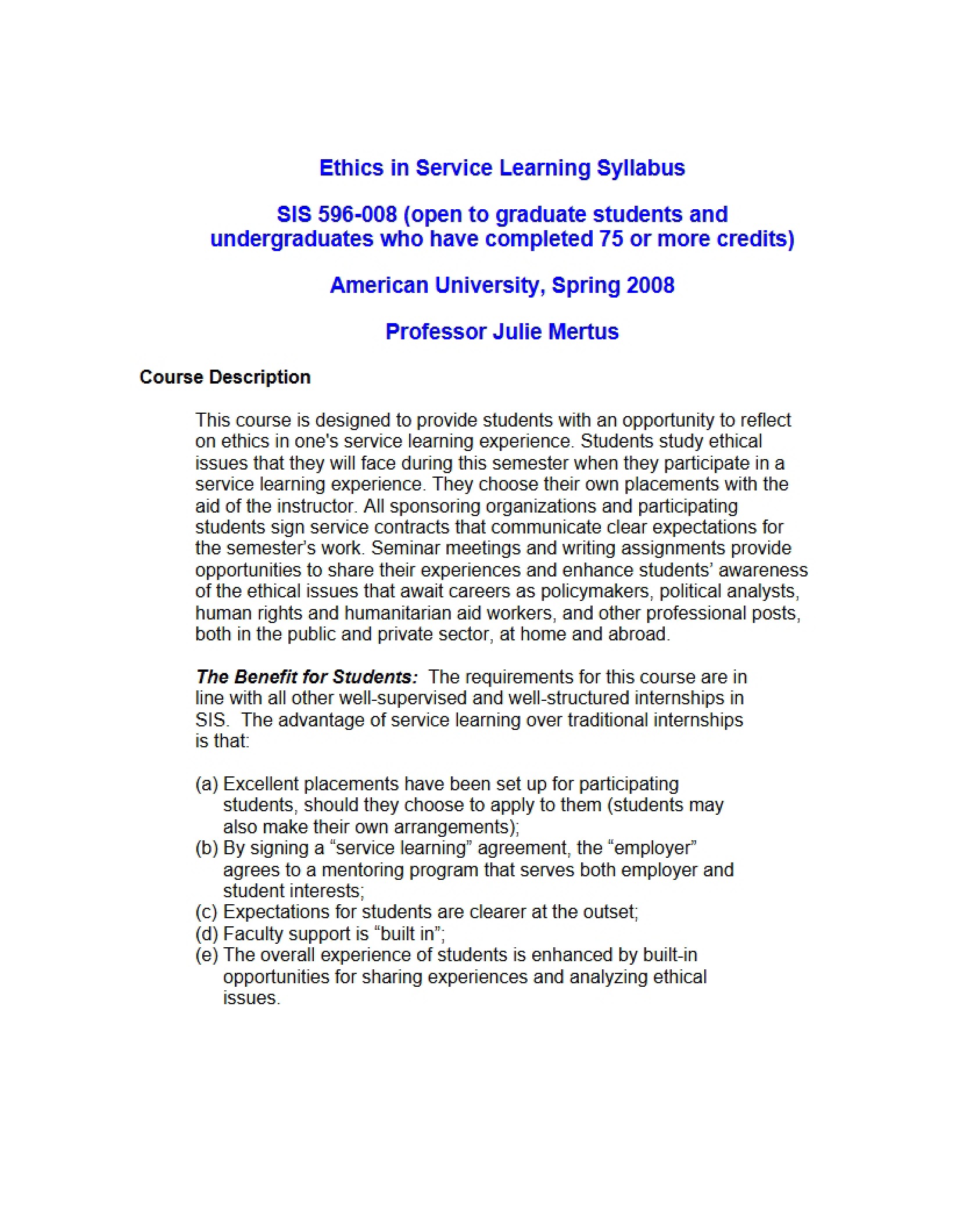 Service Ethics