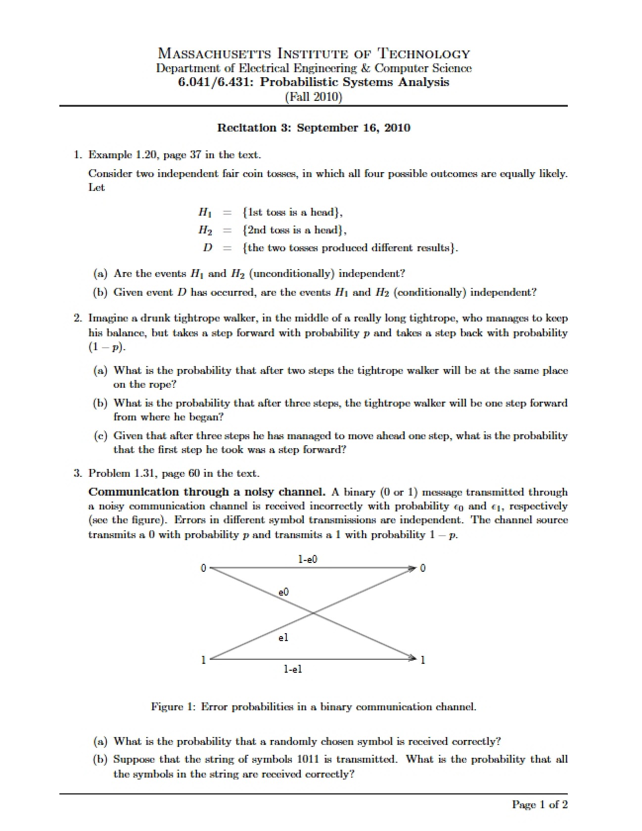 Probabilistic Analysis of Systems
