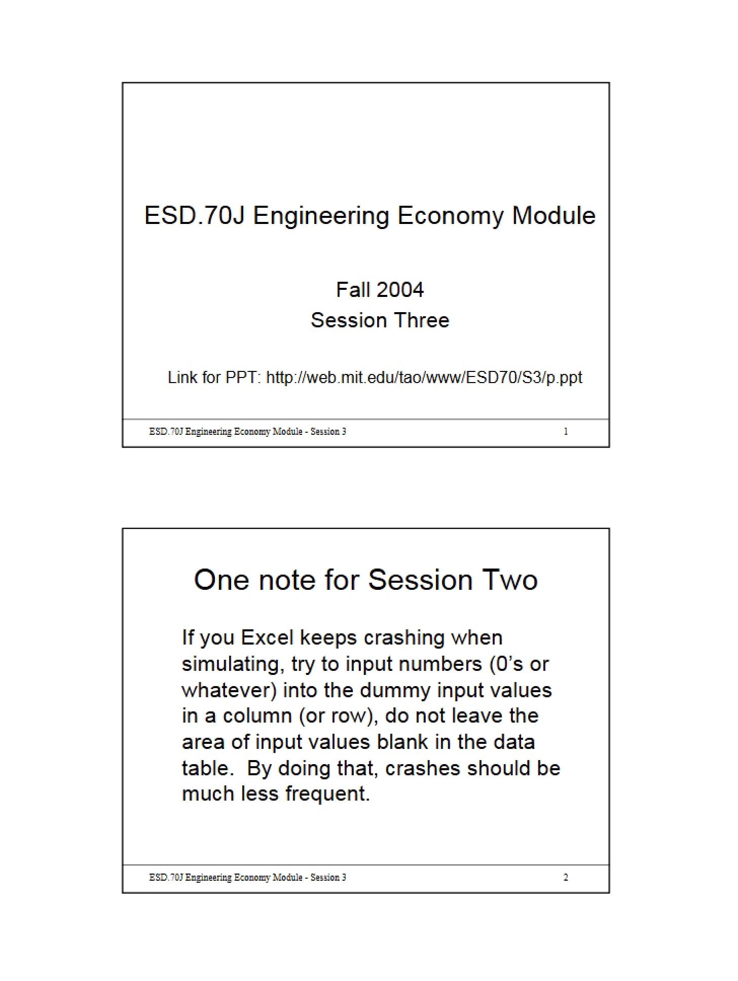 Class Notes
