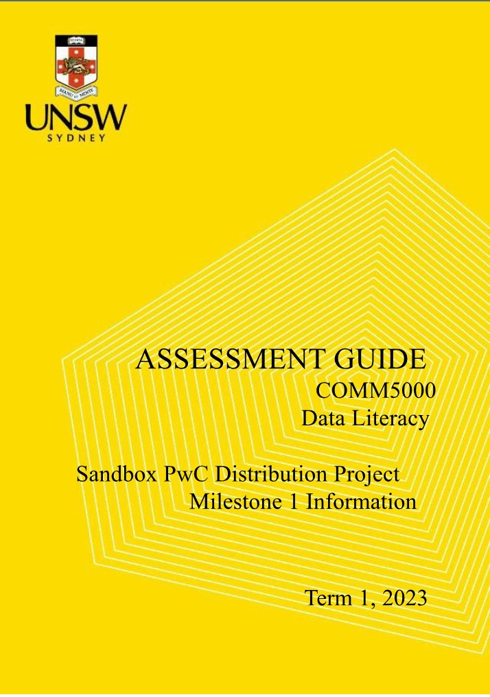 PwC Distribution Project - Preliminary Insight for Milestone 1