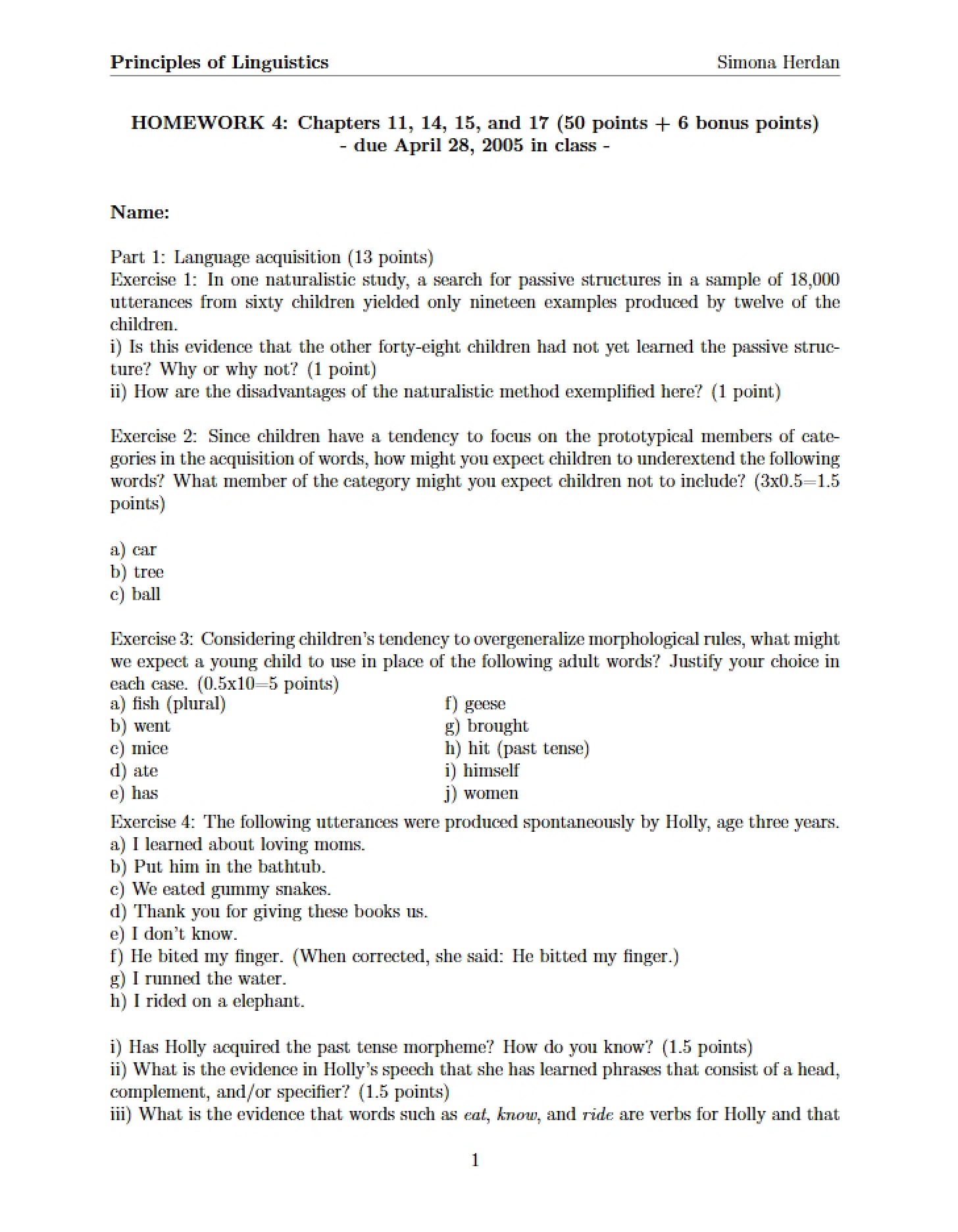 Linguistics Basics