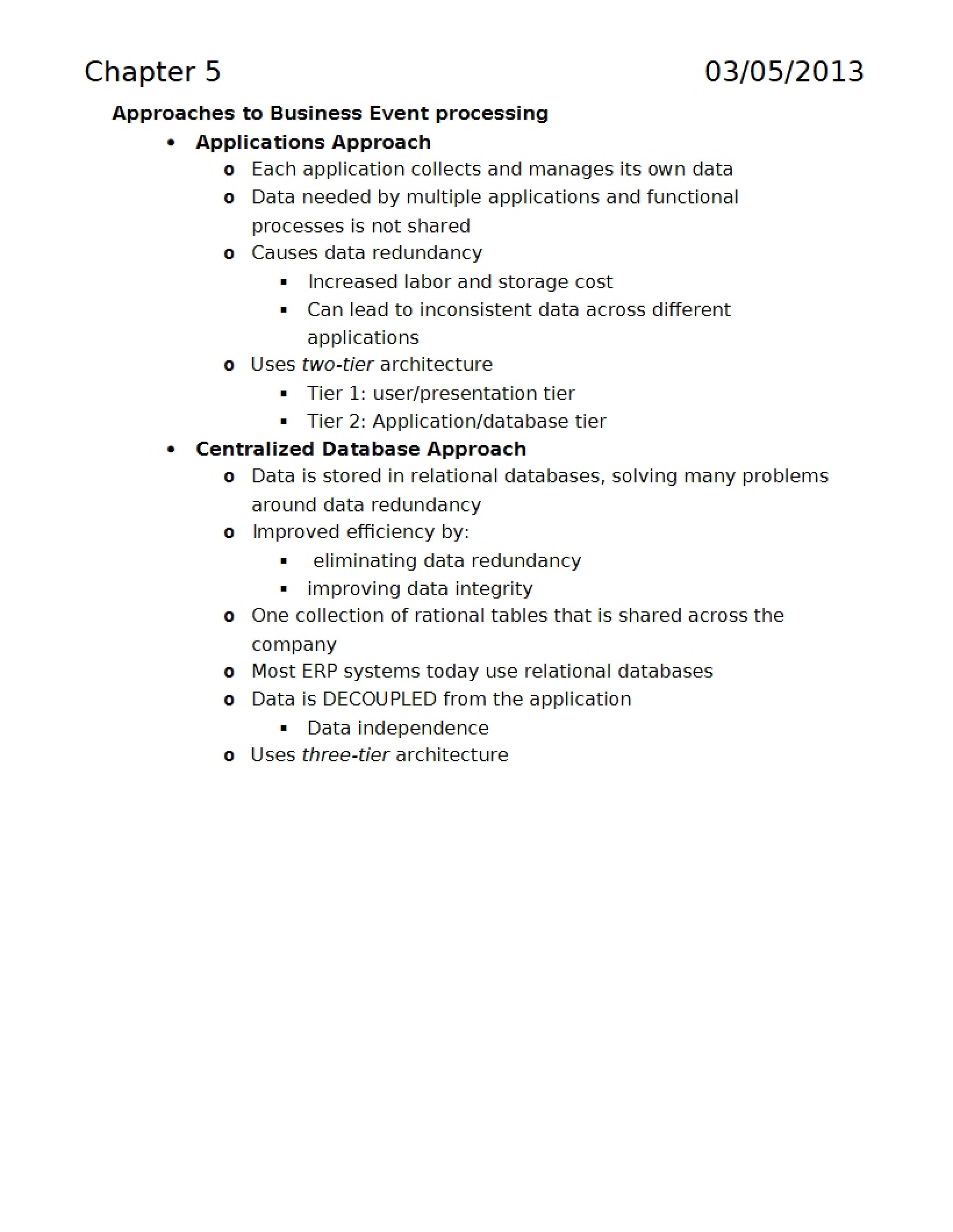 Accounting Systems - Chapter 5