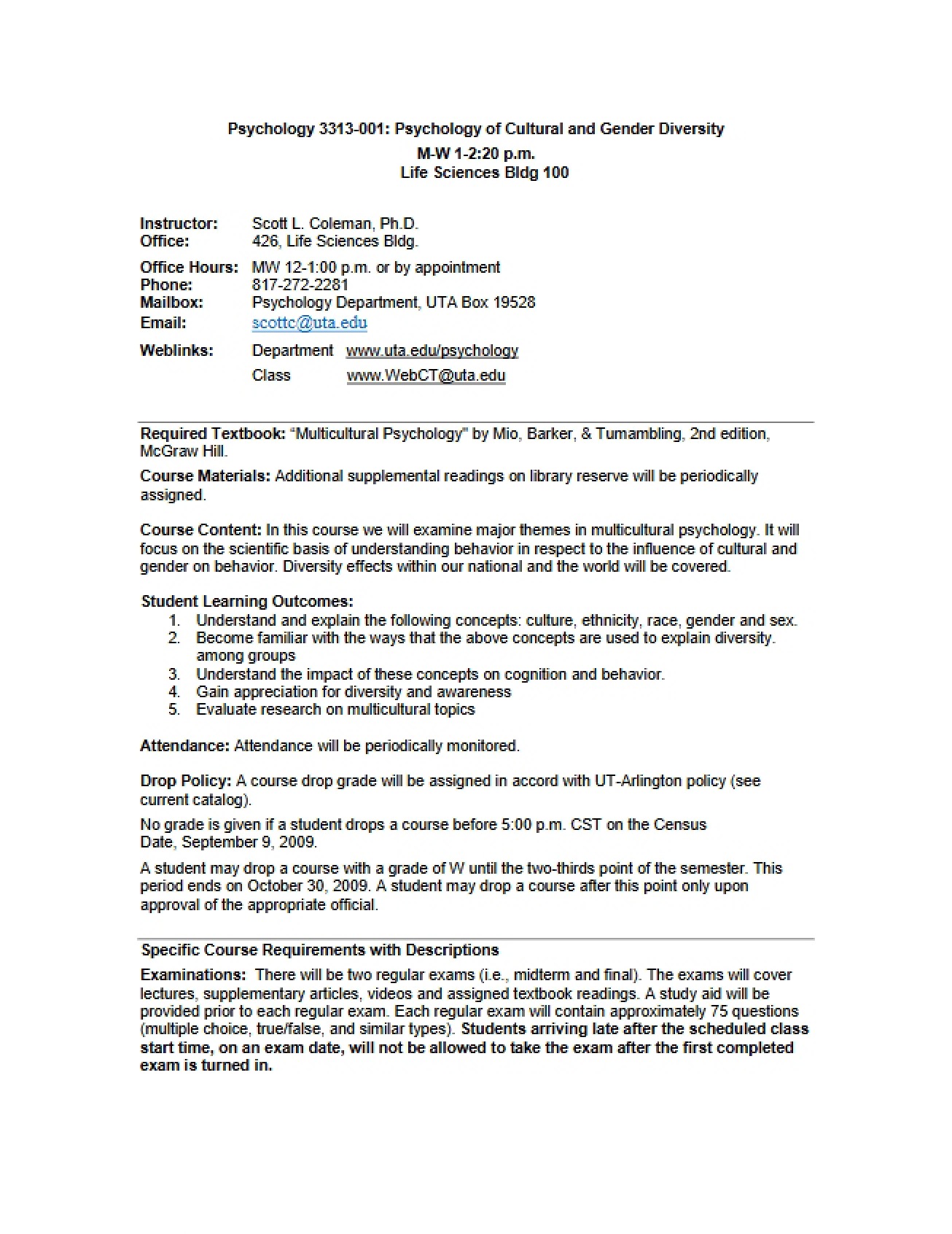 Syllabus K