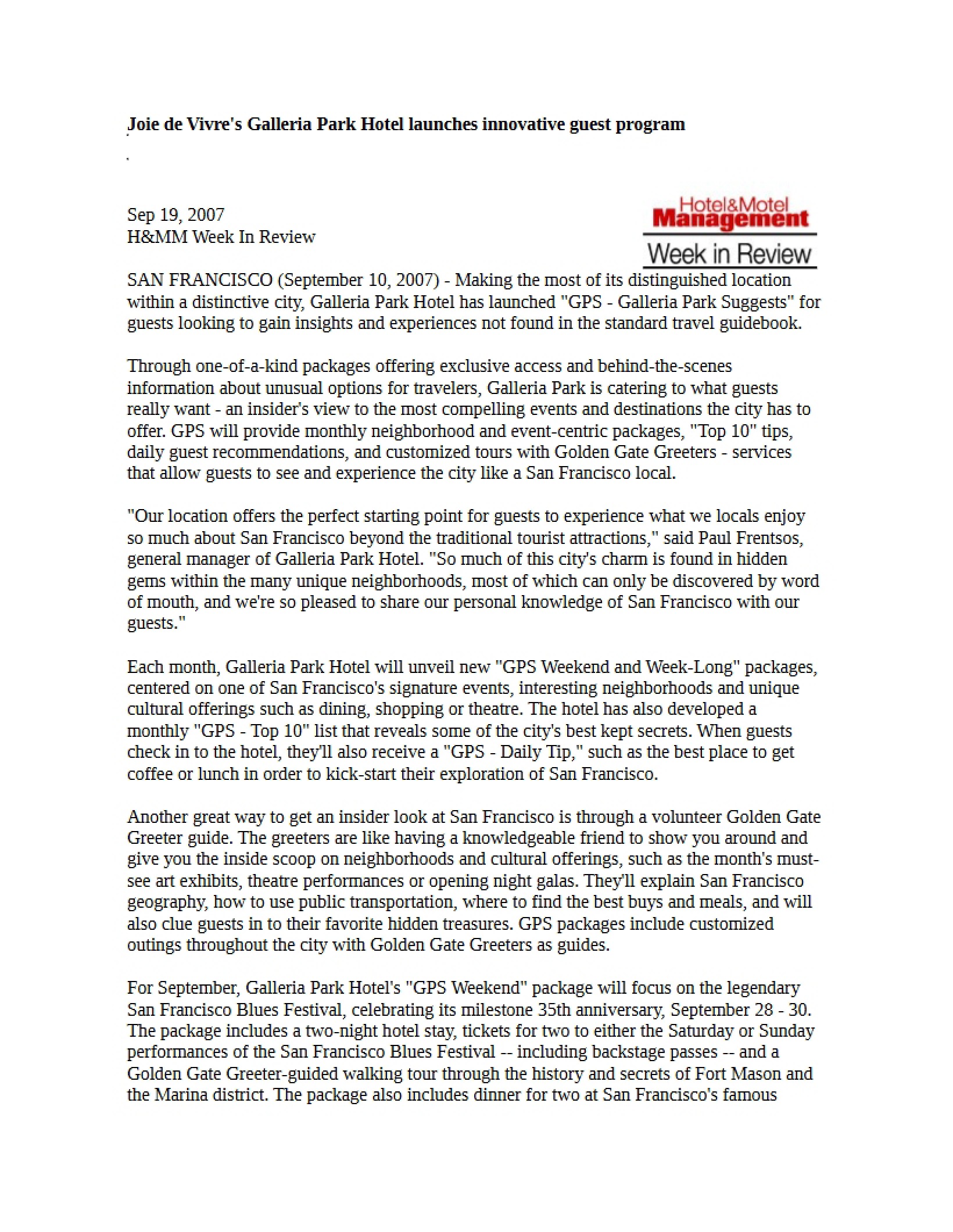 Marketing Recreation Services Notes