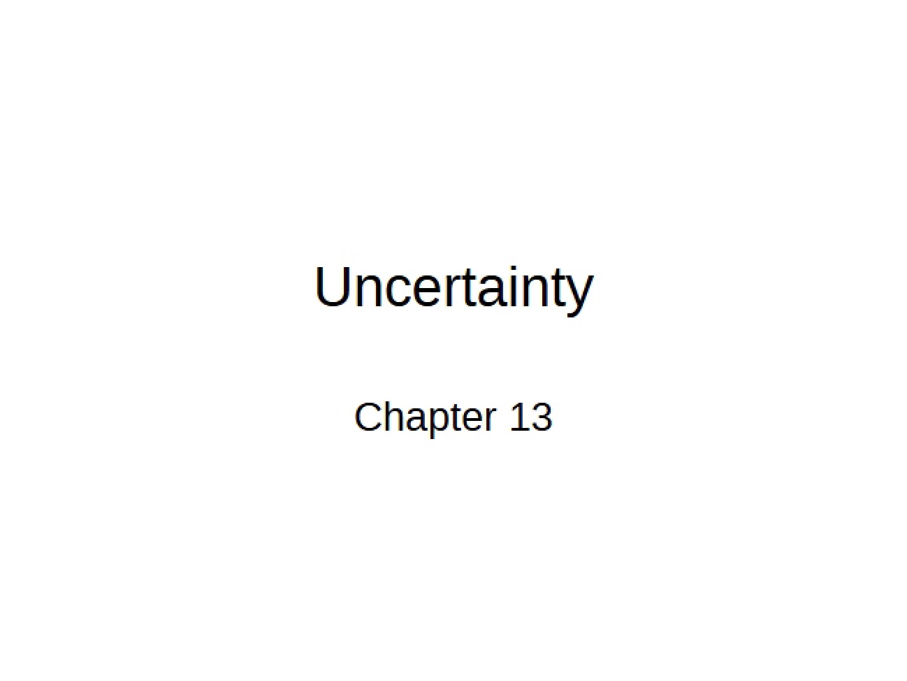 Uncertainty Topics