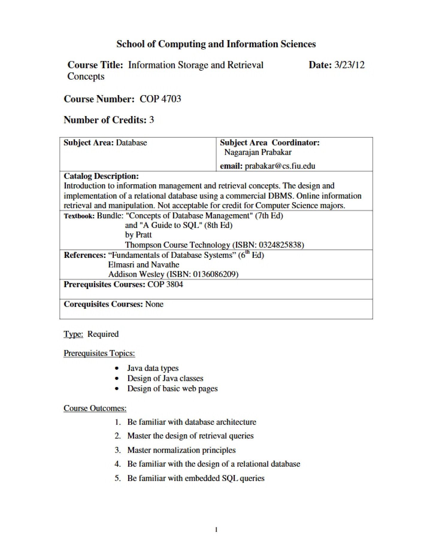 Introduction to Databases Chapter 1