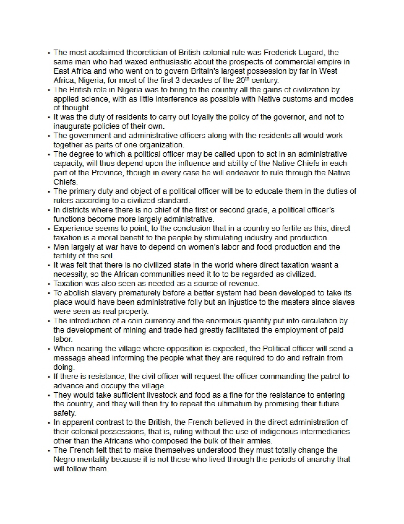 Lecture Notes (Africa XLI)